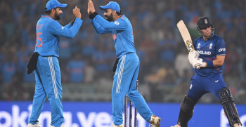 आइसीसी विश्वकप : भारतद्वारा इंग्ल्यान्डमाथि सय रनको जीत दर्ता